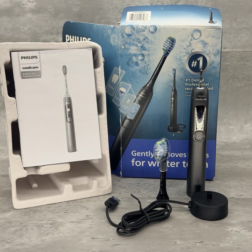 Philips Sonicare Brilliant Care Black Metallic Rechargeable Electric Toothbrush
